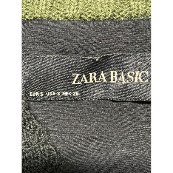 Zara Basic Tropical Bird Palm Print Bomber Jacket Black Multi Small 7484/229 - Picture 3 of 12